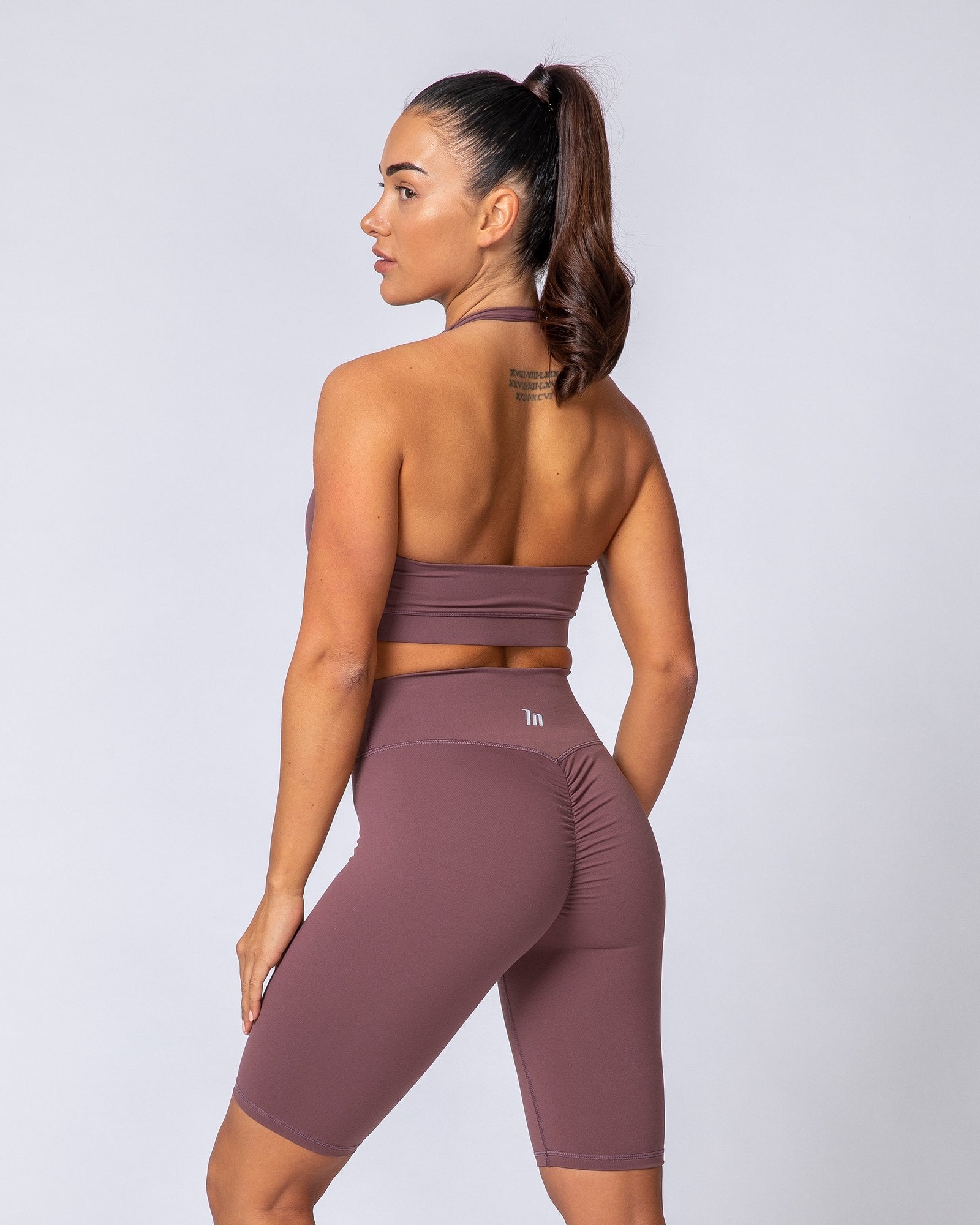 Signature Referee Length High Waist Scrunch - Dusk