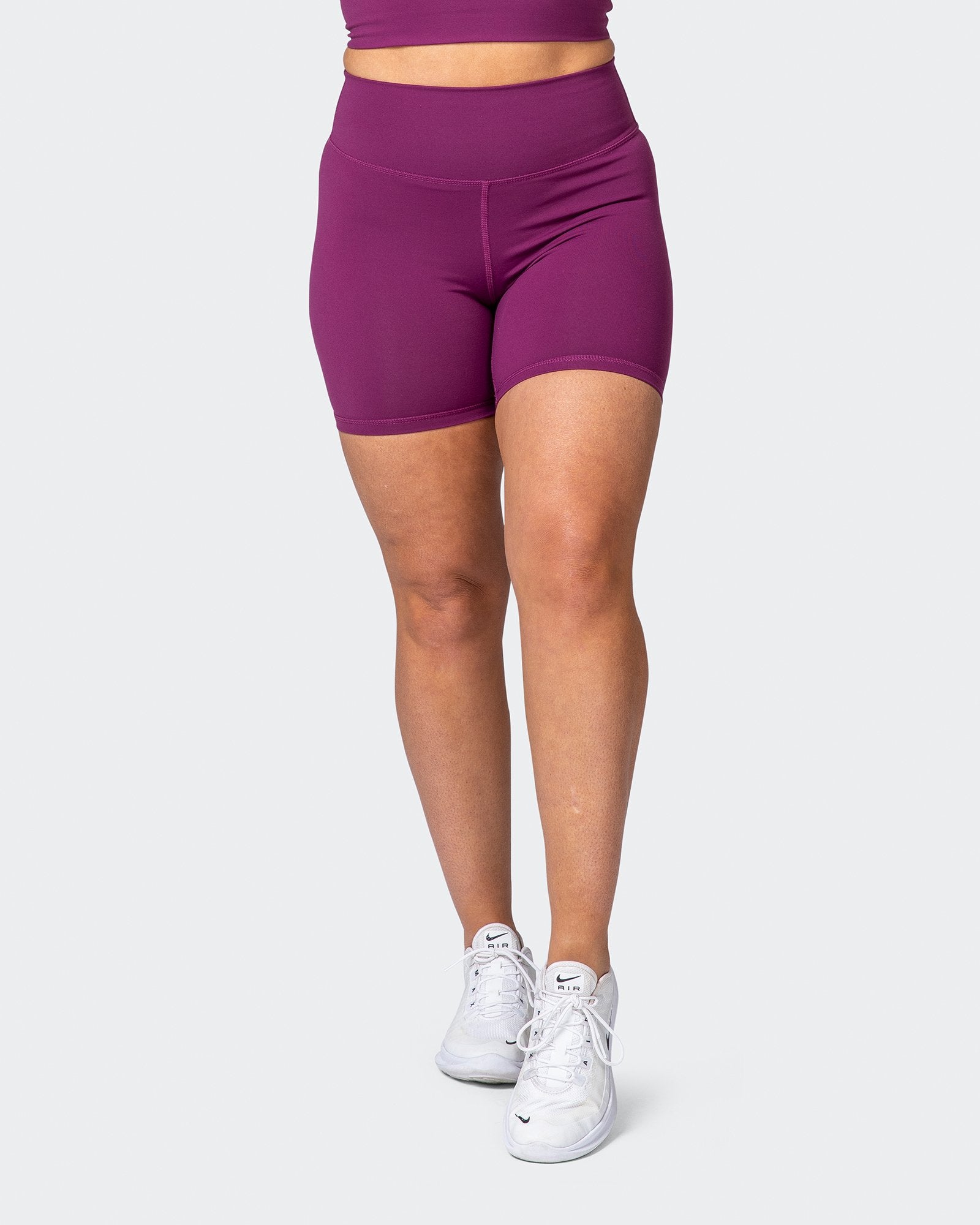 Signature Scrunch Bike Shorts - Boysenberry