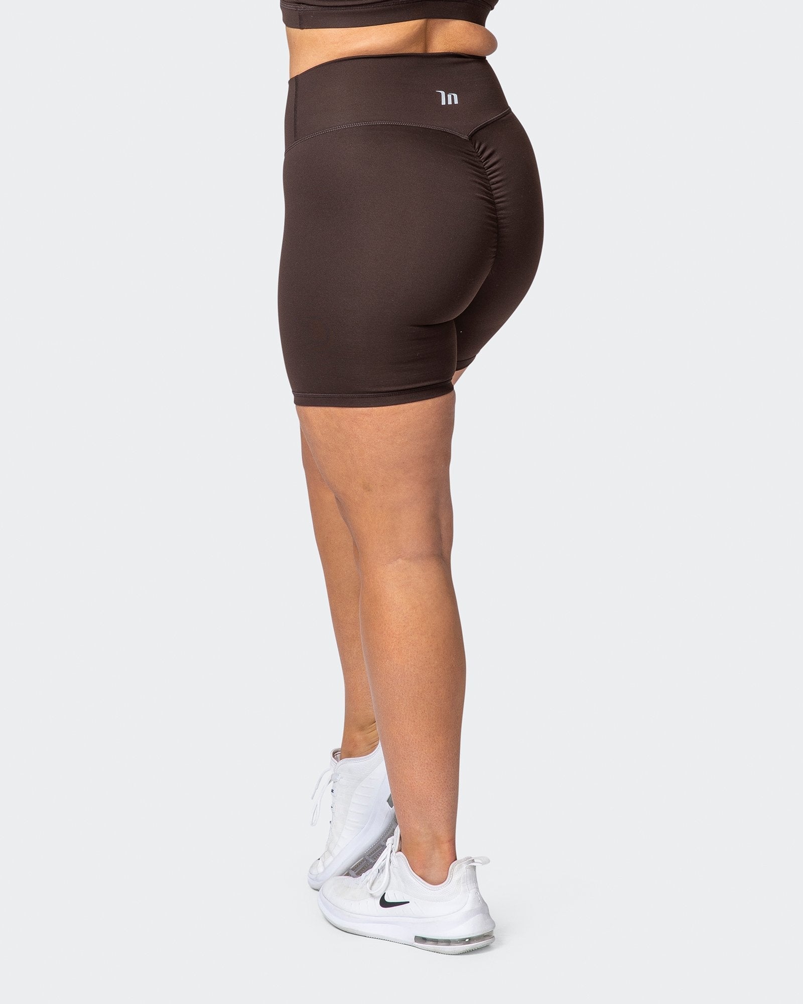 Signature Scrunch Bike Shorts - Chocolate