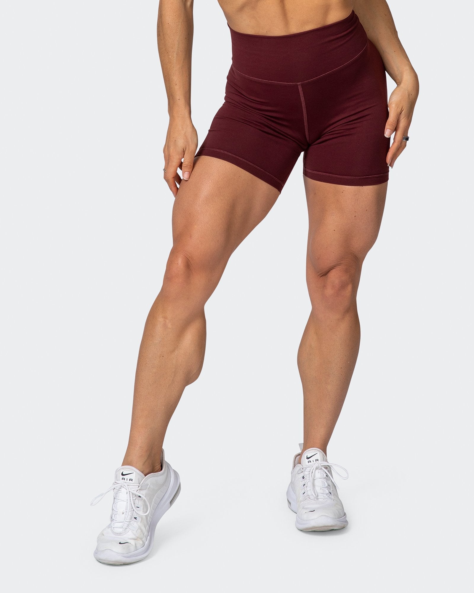 Signature Scrunch Bike Shorts - Merlot