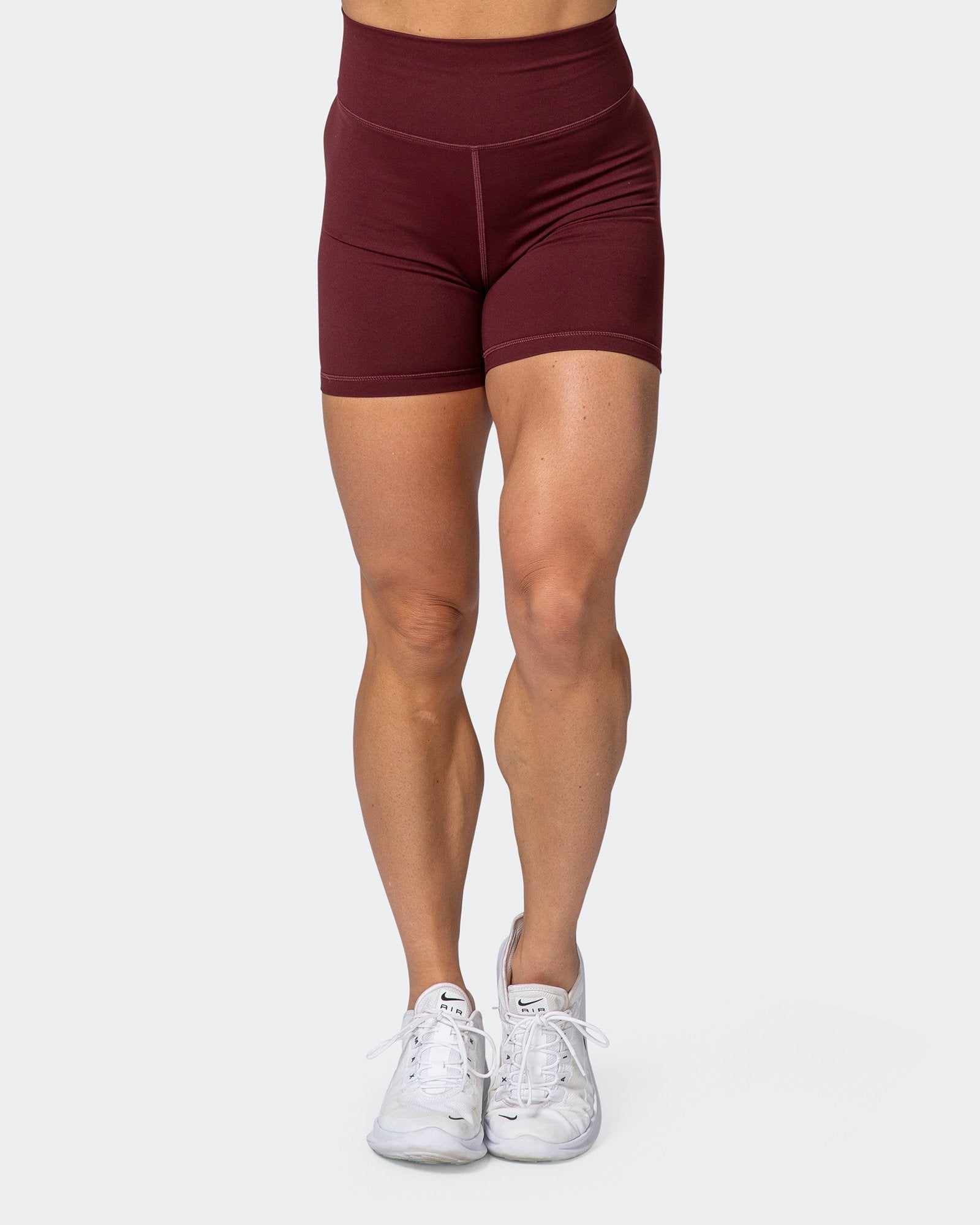 Signature Scrunch Bike Shorts - Merlot