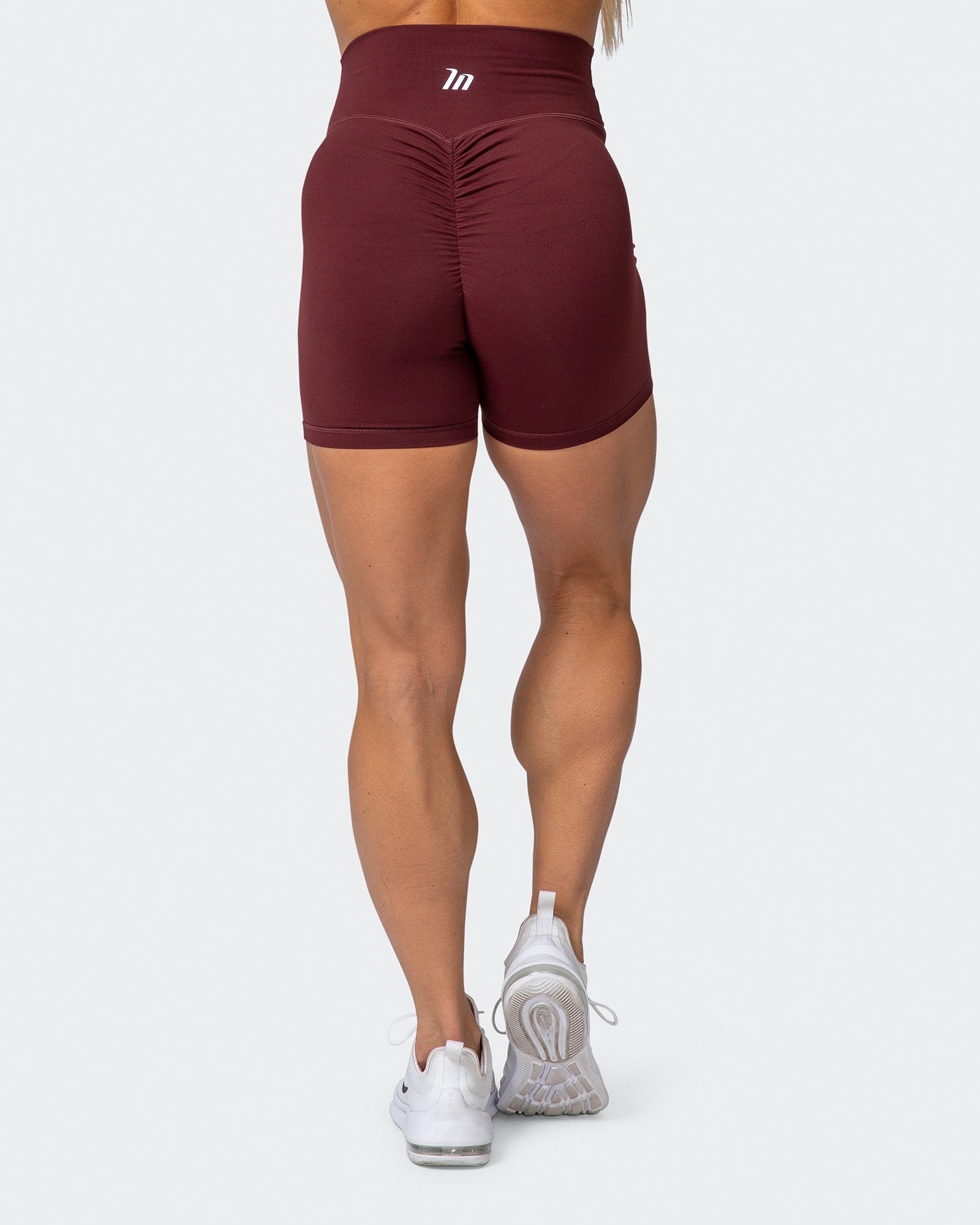 Signature Scrunch Bike Shorts - Merlot