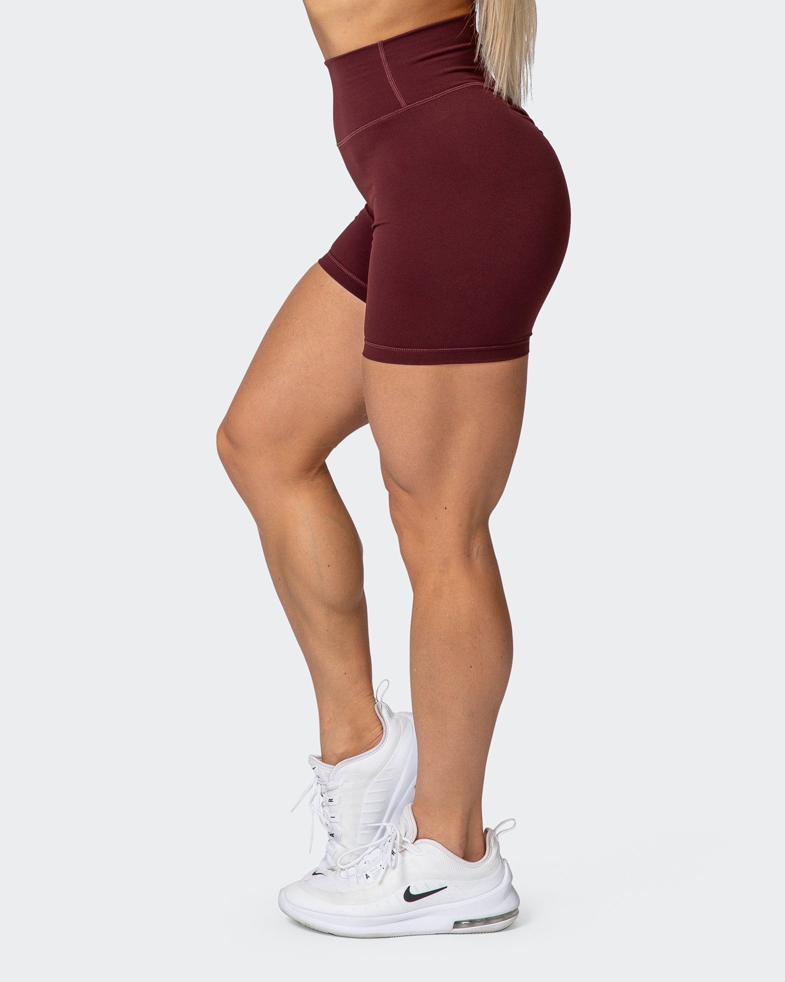 Signature Scrunch Bike Shorts - Merlot