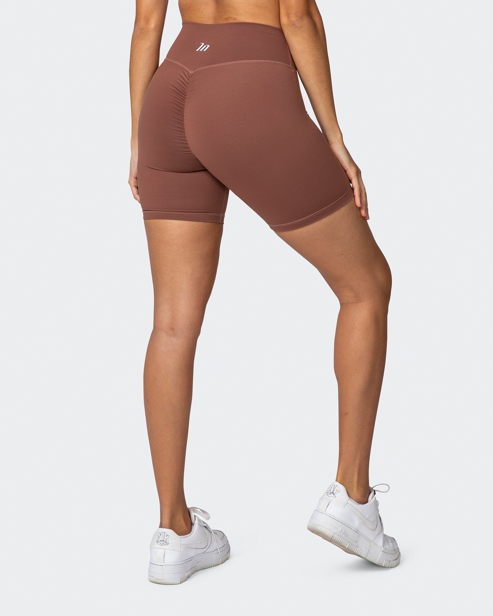 Signature Scrunch Bike Shorts - Pecan