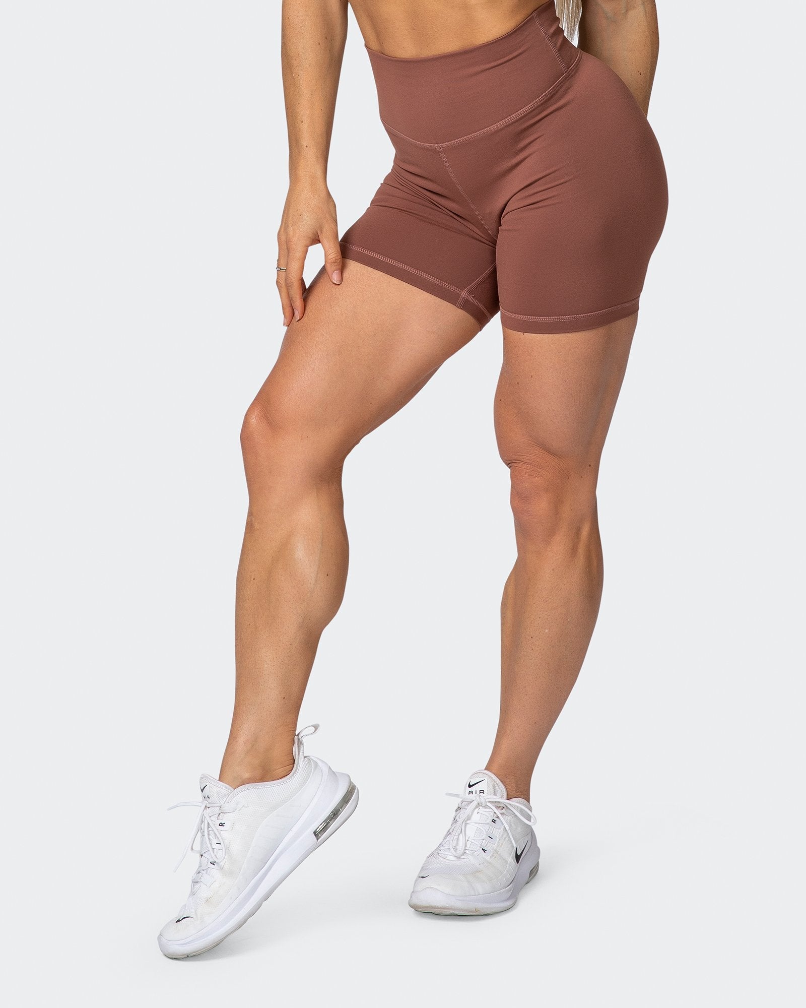 Signature Scrunch Bike Shorts - Pecan