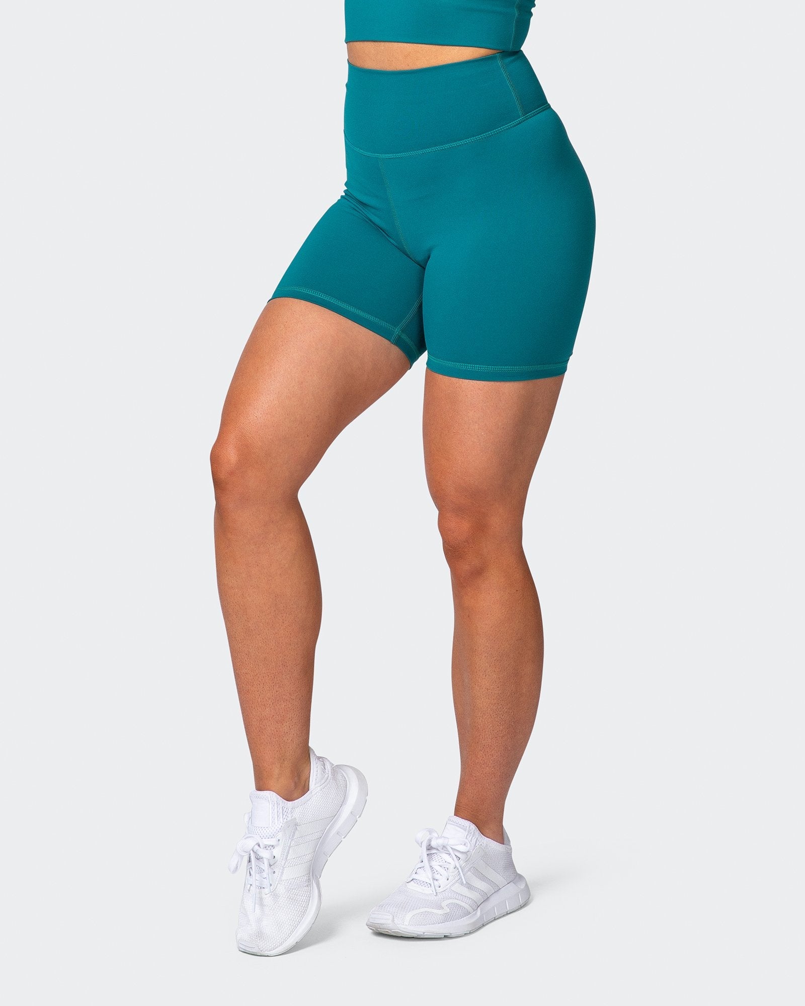 Signature Scrunch Bike Shorts - Teal