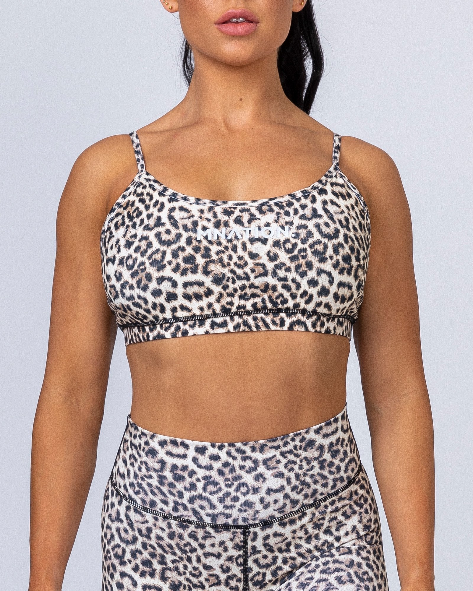 Summer Scoop Bra - Yellow Leopard