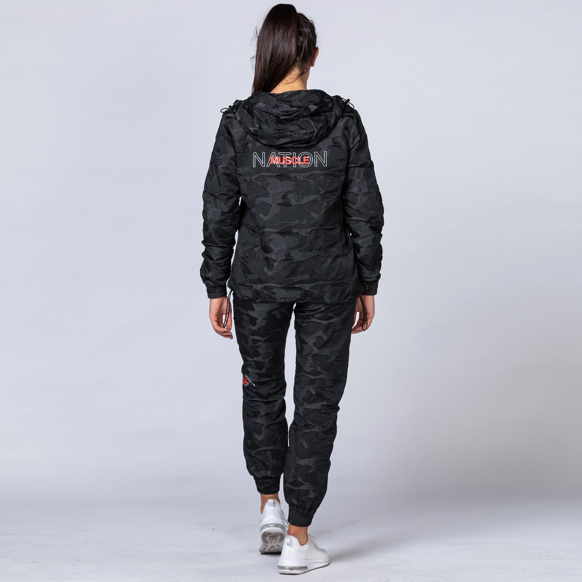 Unisex Tracksuit Pants - Black Camo