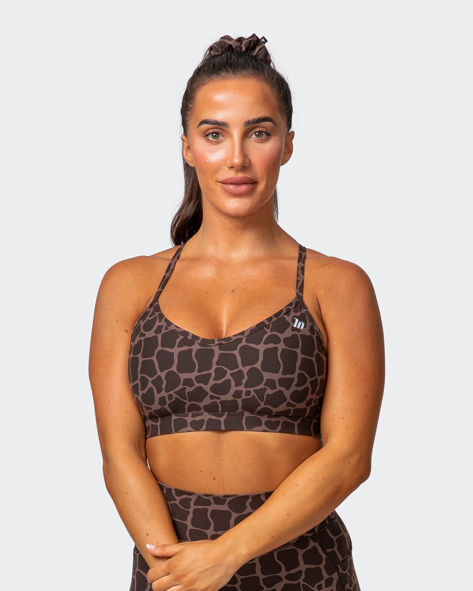 Weightless Bra - Tonal Giraffe Print