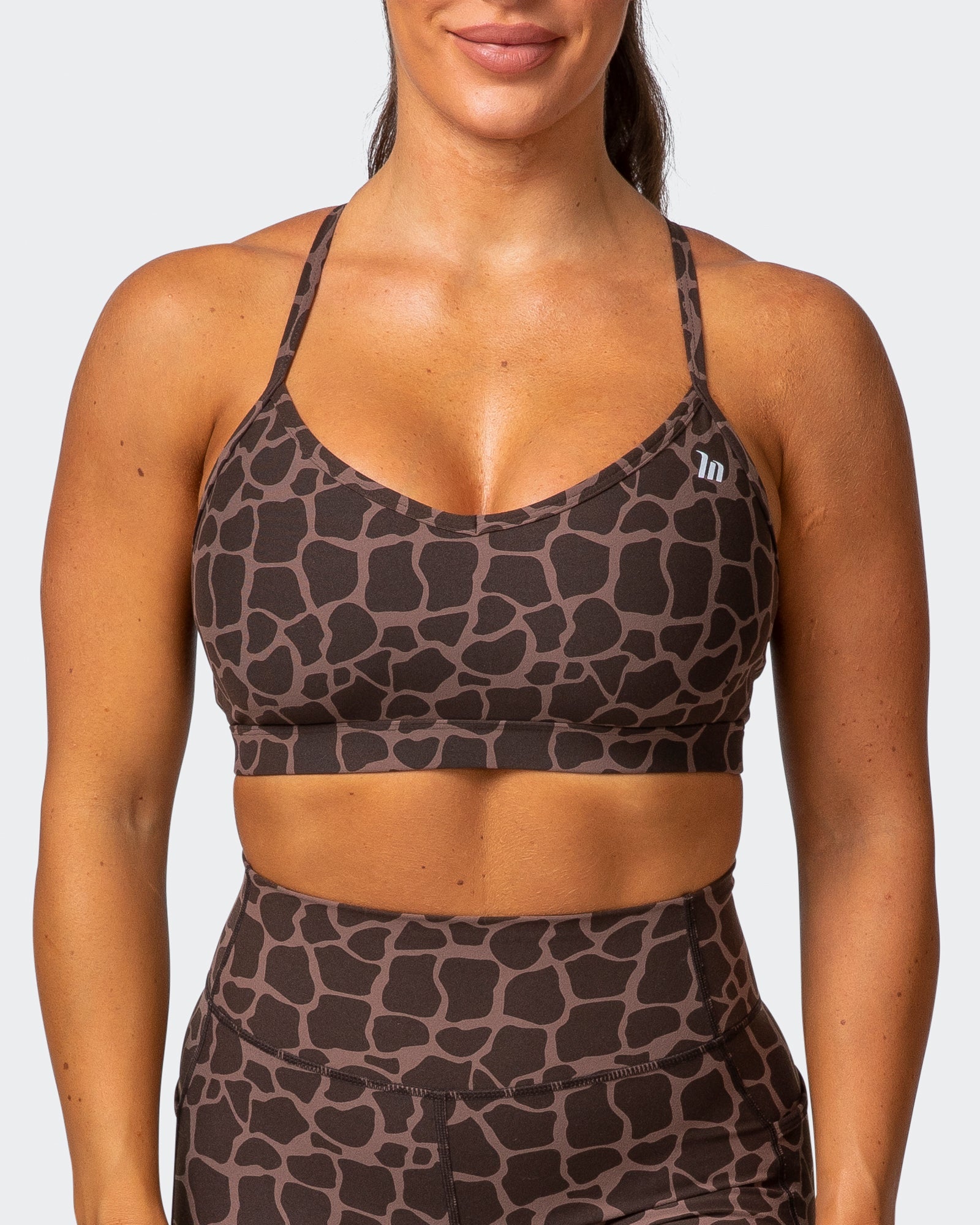 Weightless Bra - Tonal Giraffe Print