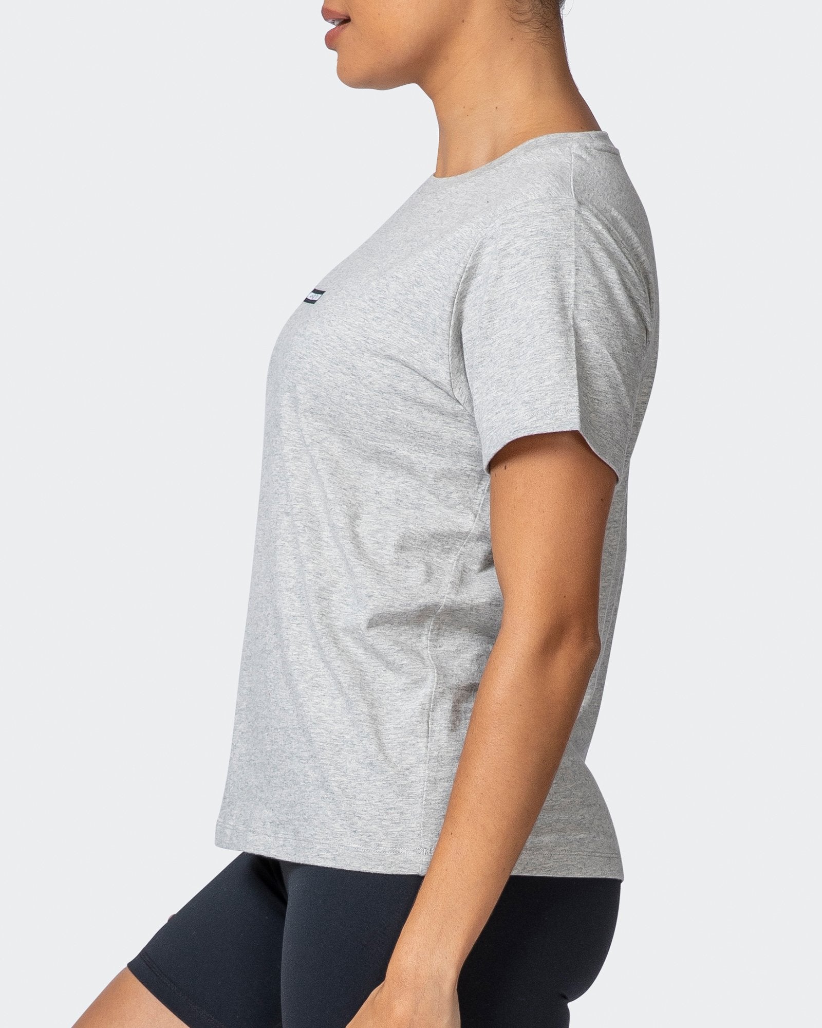 Womens Timeless Tee - Light Grey Marl