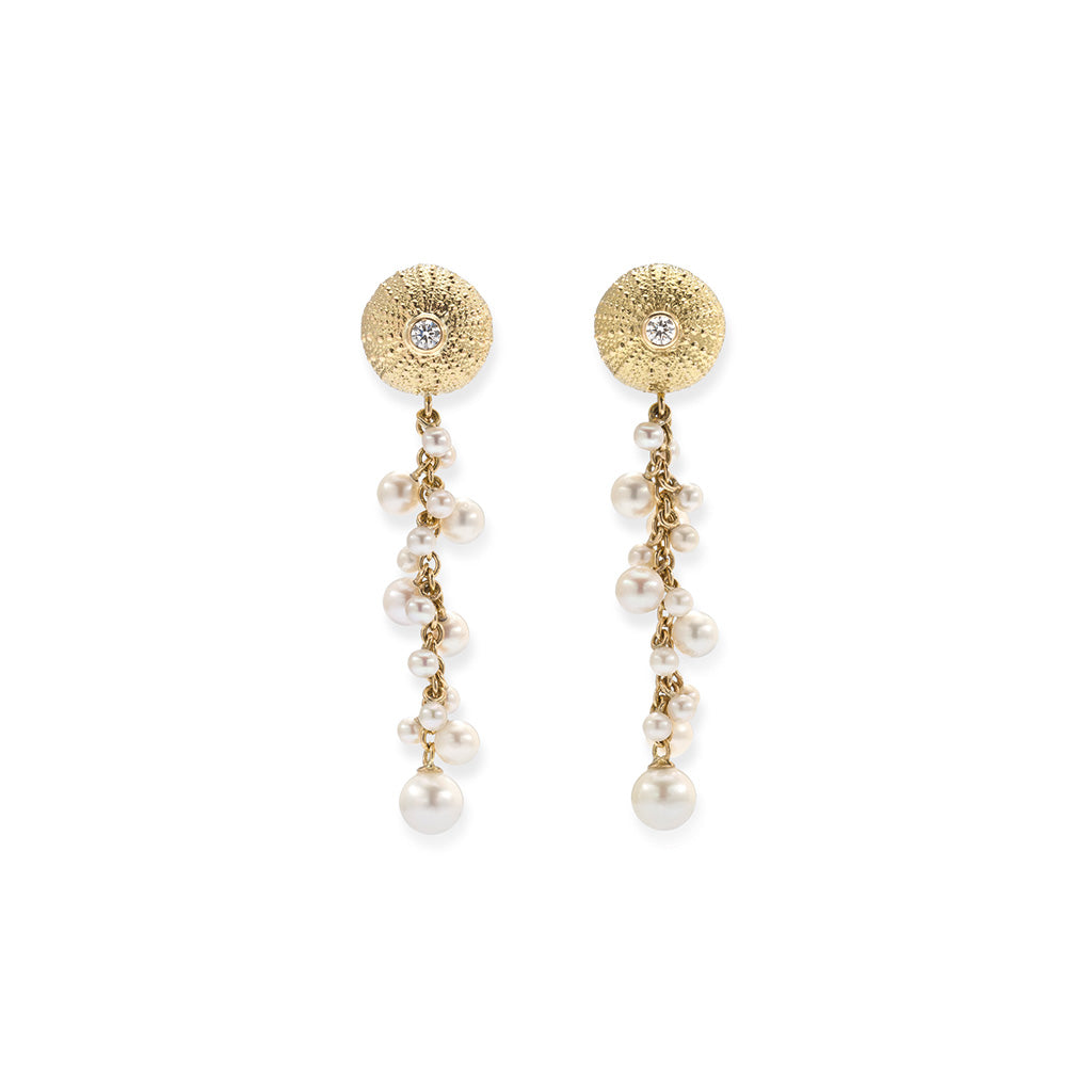 Sea Urchin Dangle Earrings in 18ct Gold – Patrick Mavros