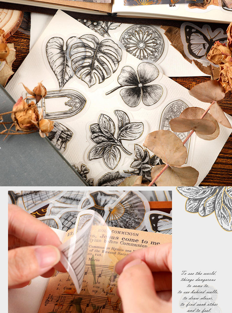 Sketch Memoirs Flower and Plants Stickers 20pcs