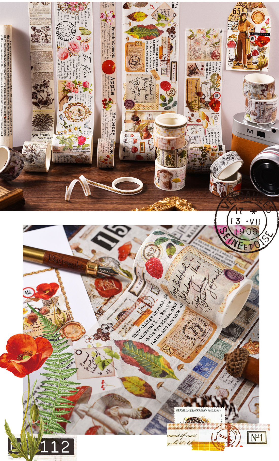 Nostalgic Memory Vintage Washi Tape Kits