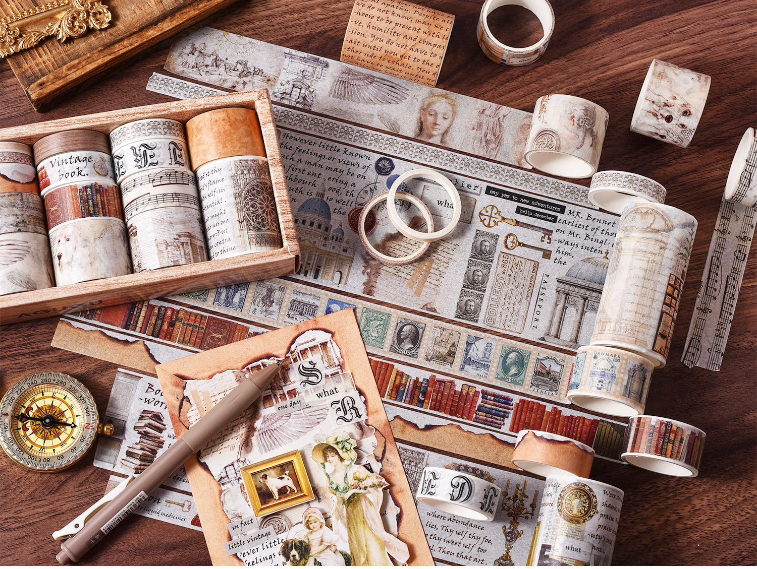 Nostalgische Erinnerung Vintage Washi Tape Kits