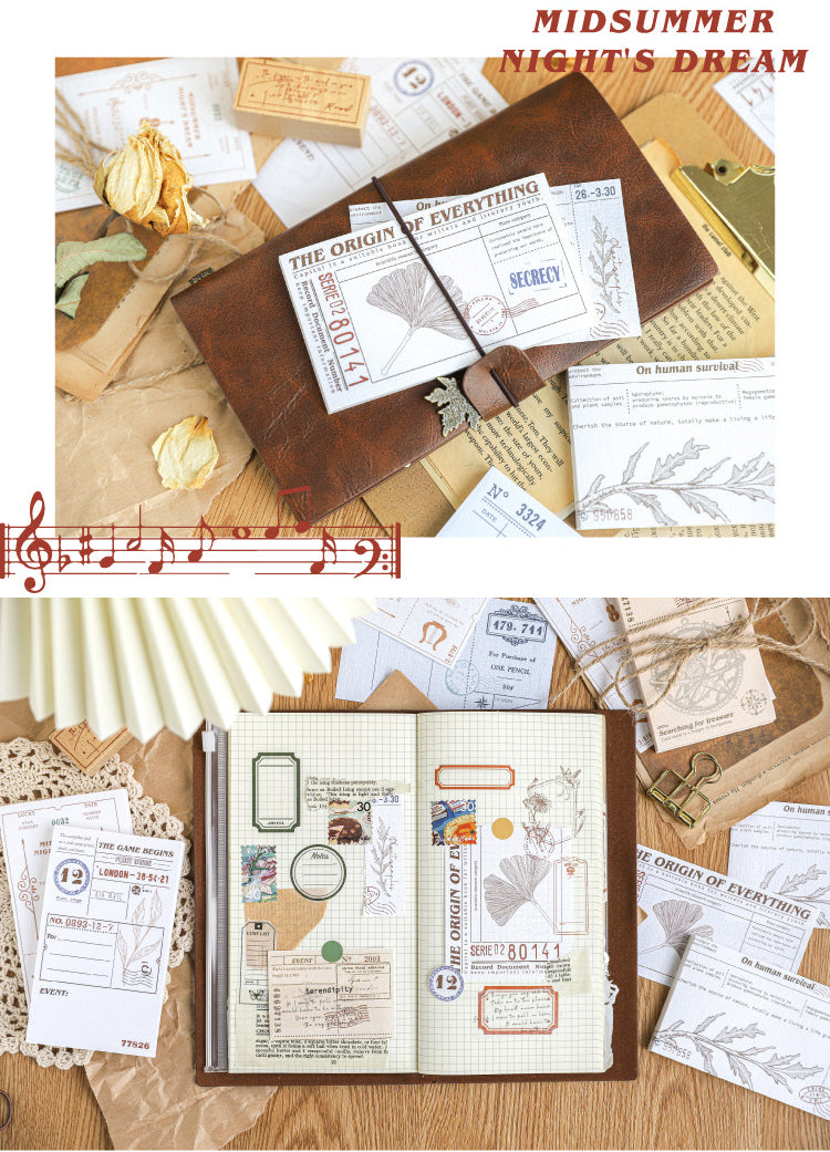 Vintage Scrapbook Memo Pad 30pcs