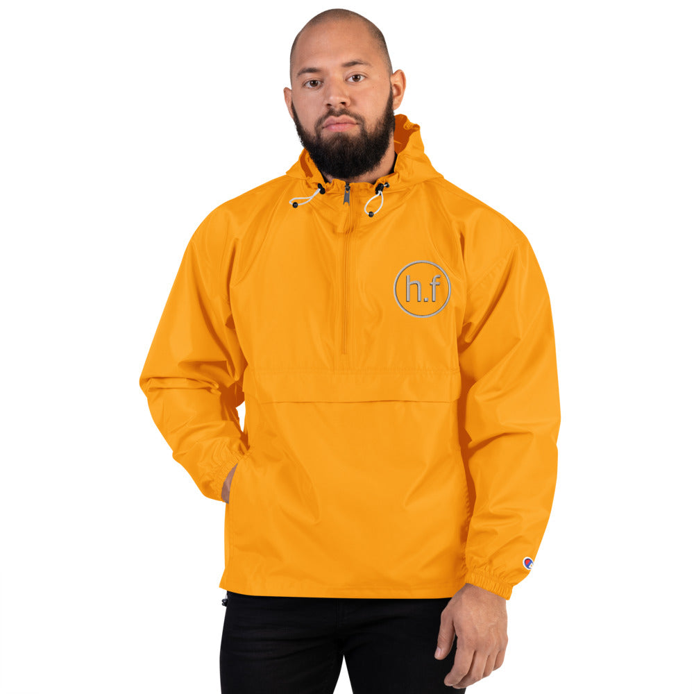 champion orange windbreaker