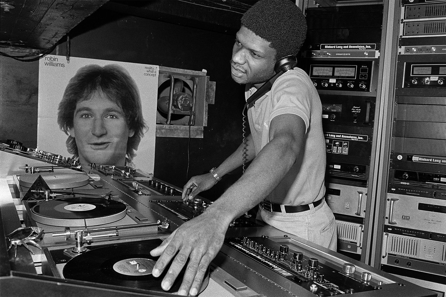 DJ Larry Levan at Paradise Garage, New York, 1979