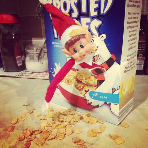 Elf on The Shelf Cereal Box