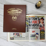 Personalised Newspaper Headlines Sports Book. Father's Day Gifts For Sports Mad Dads