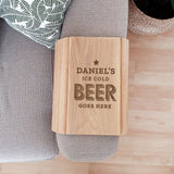 Personalised "Beer" Sofa Tray.  Father's Day Gifts For Beer Loving Dads
