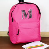 Personalised Pink Initial School Bag for Back to School 