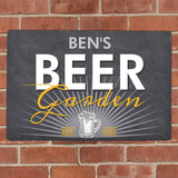 Personalised Outdoor Beer Garden Sign. Father's Day Gift for Dads who love their garden