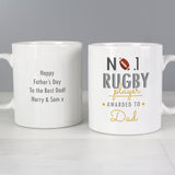 Personalised No.1 Rugby Player Mug. Father's Day Gifts for Sports Mad Dads