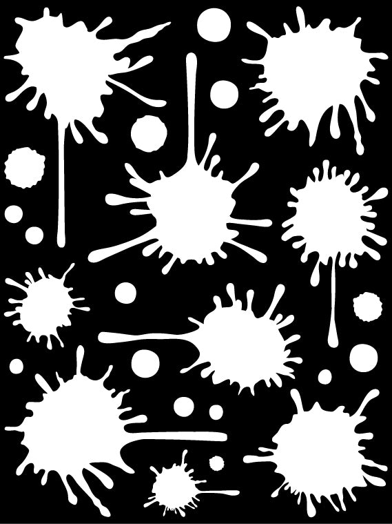 White Paint Splatter Decals Paint Splatter Stickers Whimsidecals