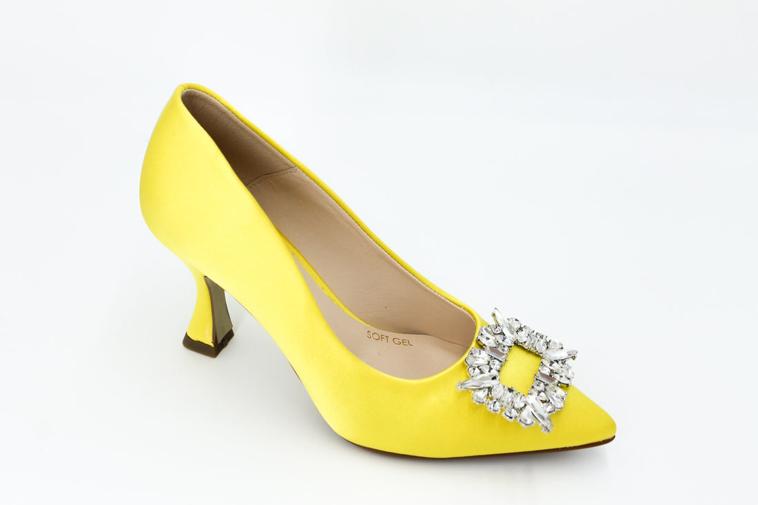 yellow court heels