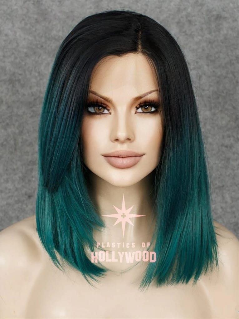 dark teal ombre hair