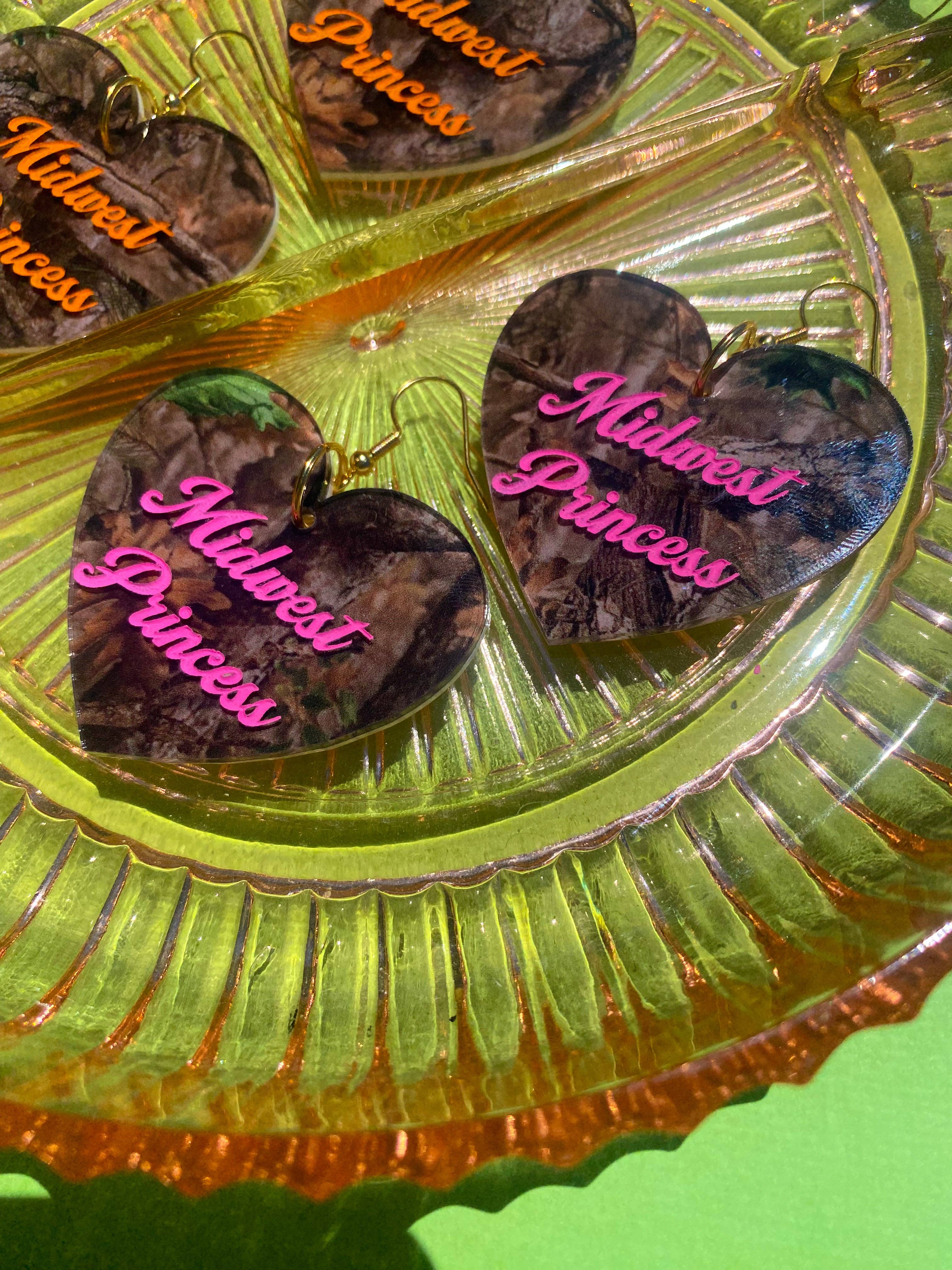  Midwest Princess Hearts Earrings
