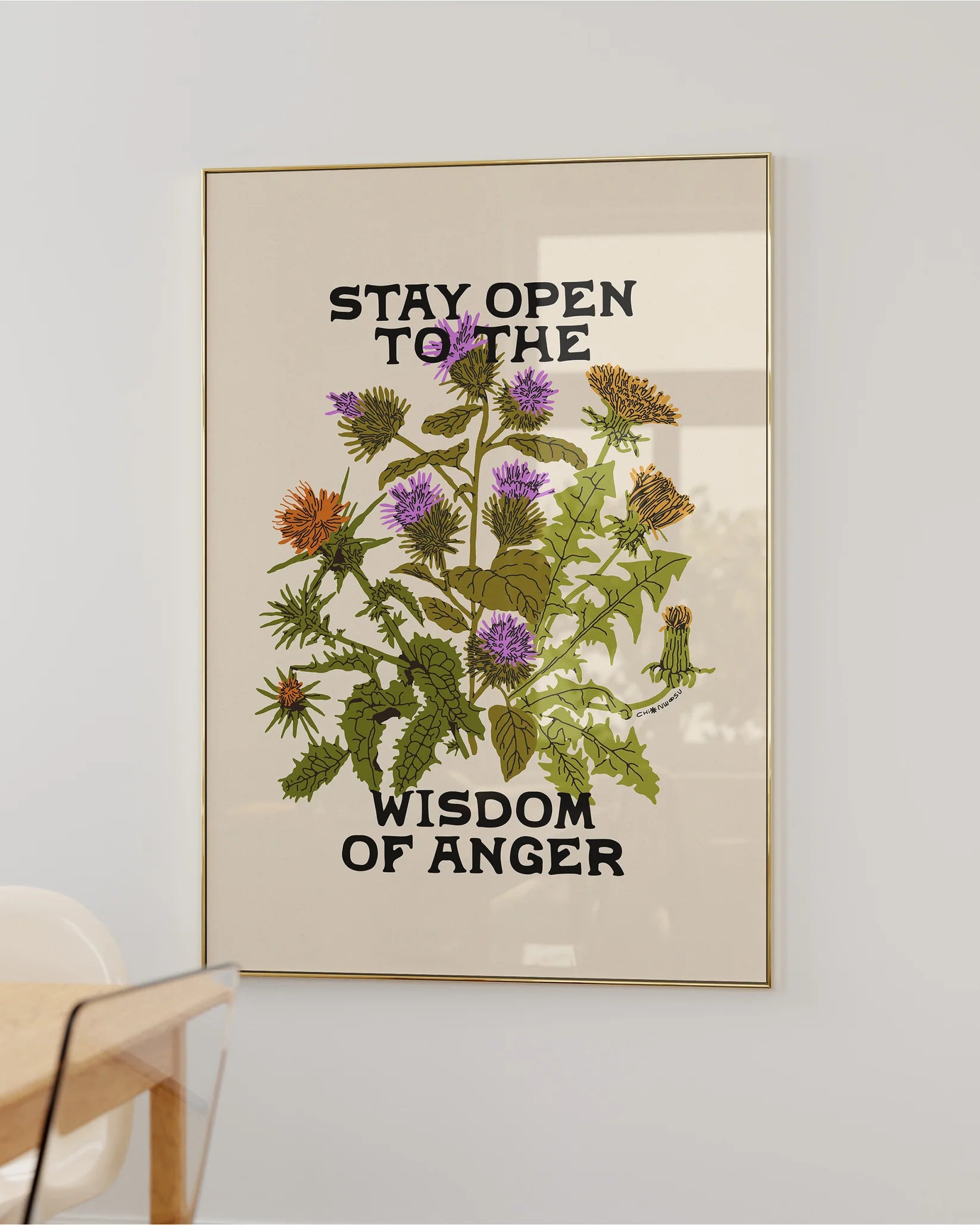 The Wisdom of Anger Art Print