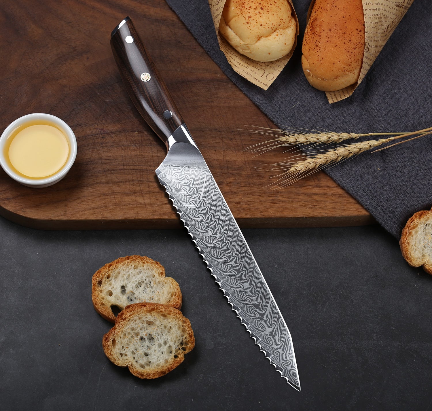 A serrated knife is for more than just bread. We wanted a serrated knife that could make quick work of soft fruits and vegetables, and even carve up leftover roast or chicken.