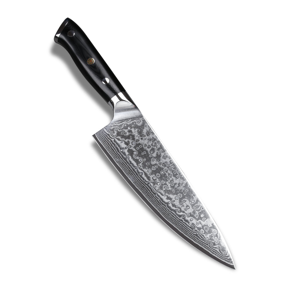 TURWHO 9.5 Inch Chef Knife 67 Layer Damascus VG10 Steel Core