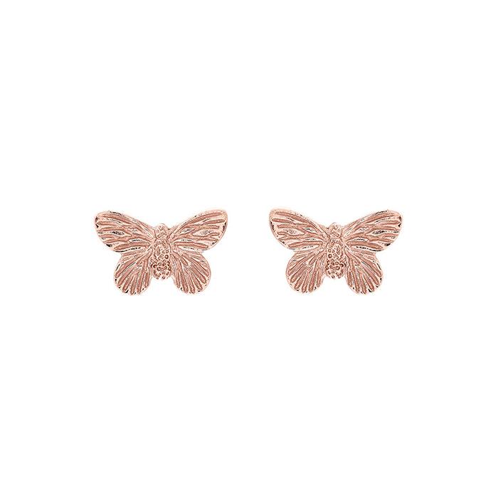 Olivia Burton 3D Butterly Rose Gold Earring (Obj16Mbe02)-Cocomi Malaysia