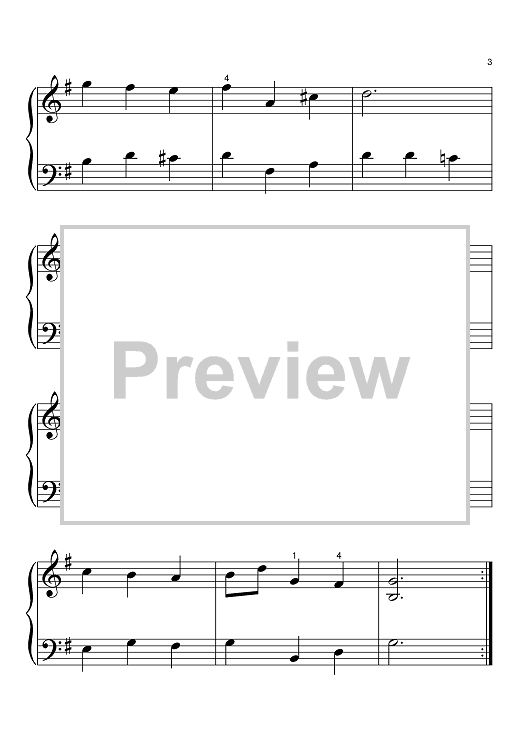 bach minuet in g sheet music