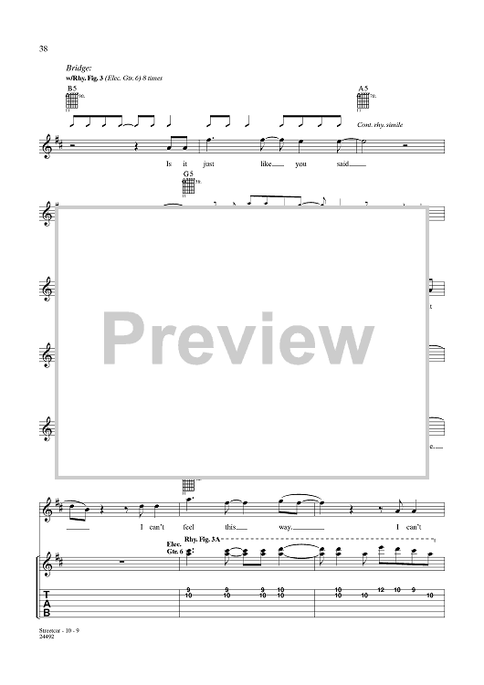 Buy Streetcar Sheet Music By Funeral For A Friend For Guitar Tab