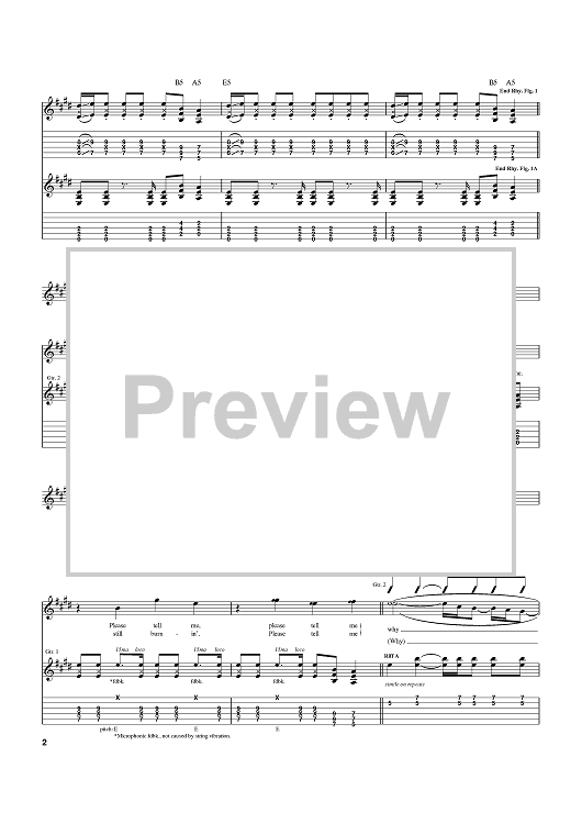 My Own Worst Enemy Sheet Music By Lit For Guitar Tab Sheet Music Now 