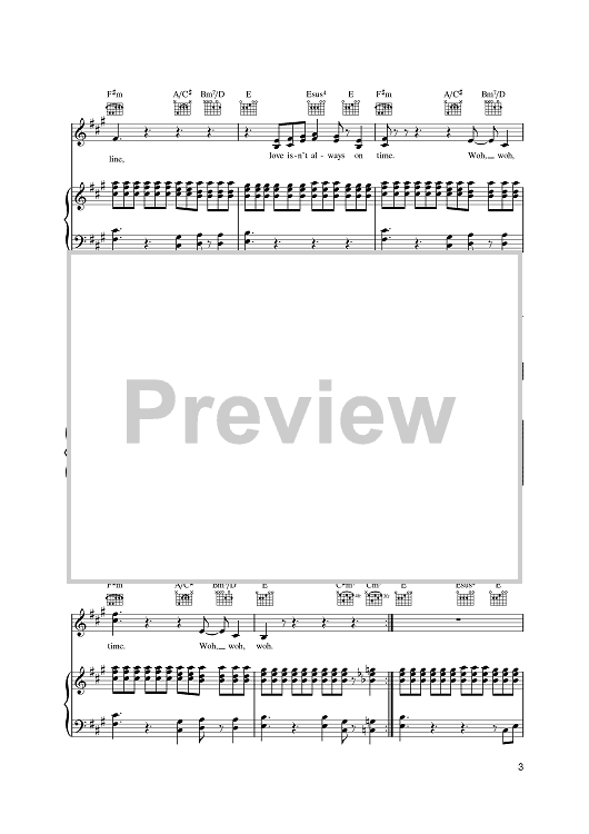 hold the line piano sheet music