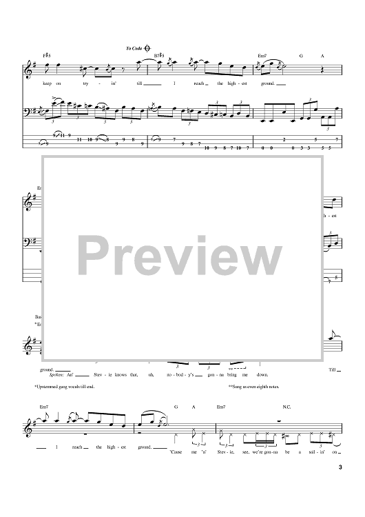 rhcp higher ground bass tab