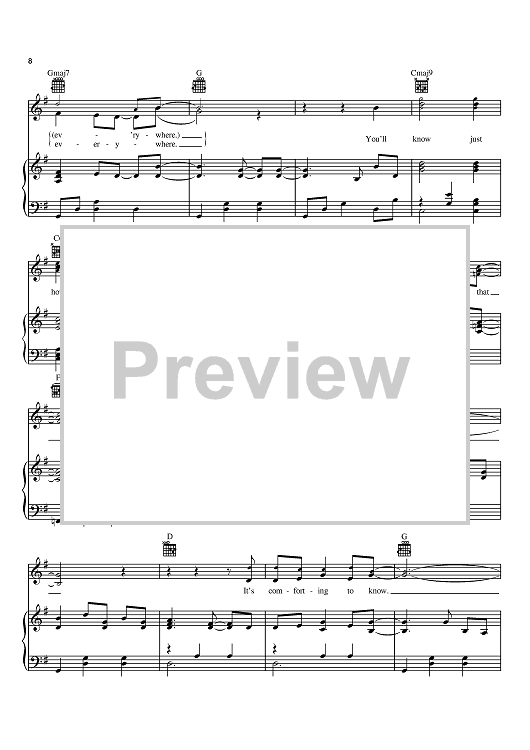 Buy Comforting To Know Sheet Music For Piano Vocal Chords