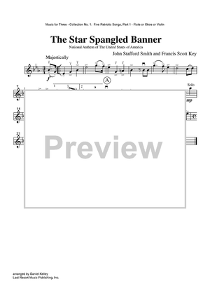 Buy The Star Spangled Banner Part 1 Flute Oboe Or Violin Sheet Music For Instrumental Trio