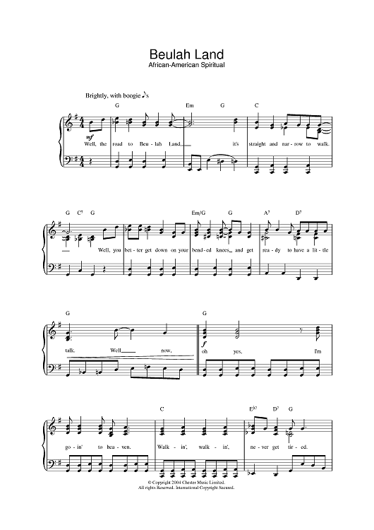 beulah land guitar chords