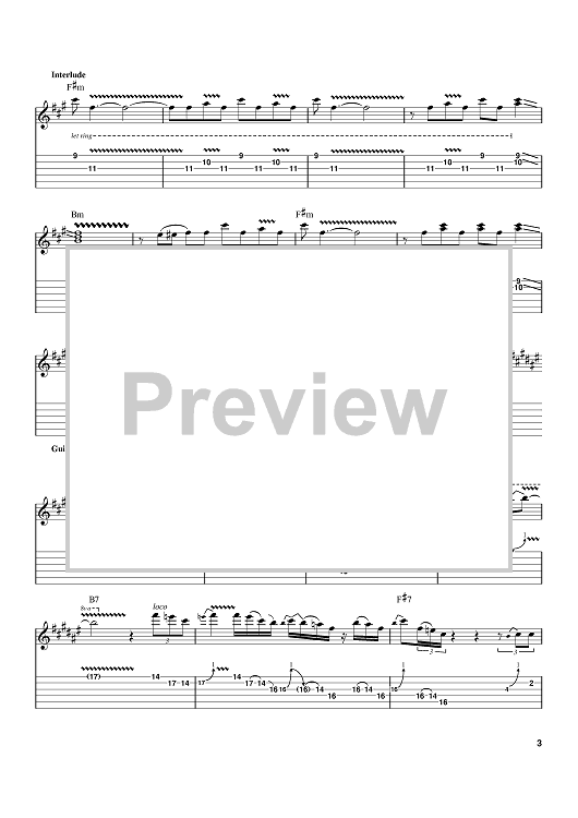 All Your Love I Miss Loving Sheet Music By Eric Clapton Otis Rush For Guitar Tab Sheet 