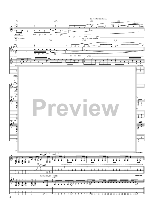 Hunger Strike" Sheet Music by Pearl Jam; Chris Cornell; Temple Of The