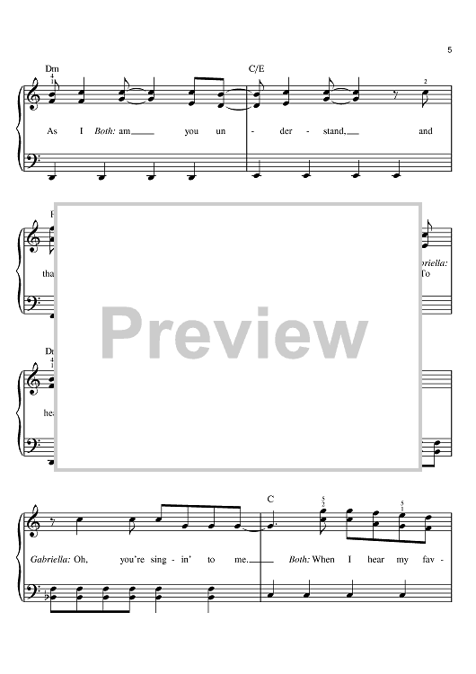 Buy You Are The Music In Me Sheet Music For Easy Piano