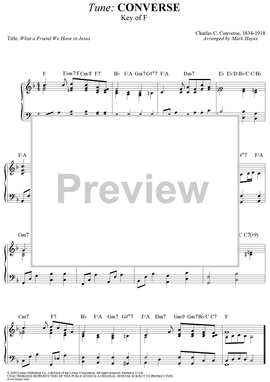 Converse&quot; Sheet Music for Piano Solo -