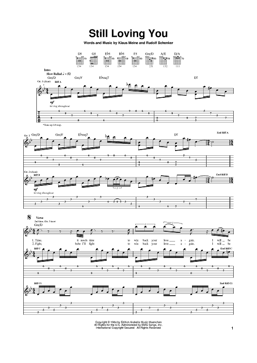 scorpions still loving you guitar pro tab download