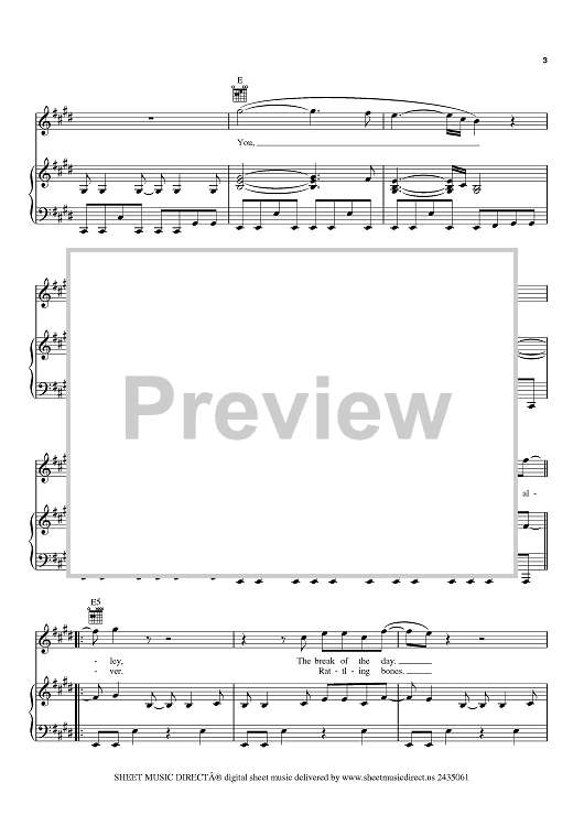 Sex On Fire Sheet Music By Kings Of Leon For Pianovocalchords 3971